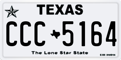 TX license plate CCC5164