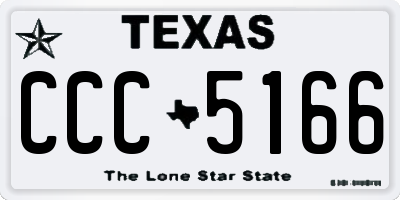 TX license plate CCC5166