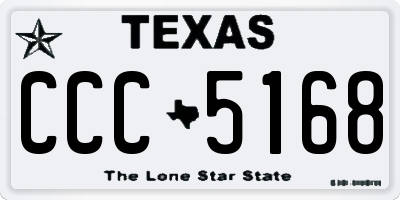 TX license plate CCC5168