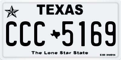 TX license plate CCC5169