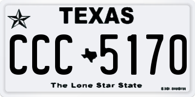 TX license plate CCC5170