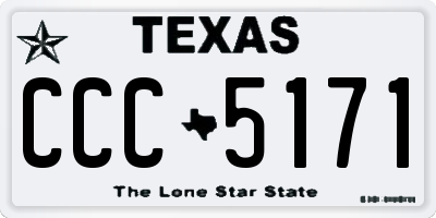 TX license plate CCC5171