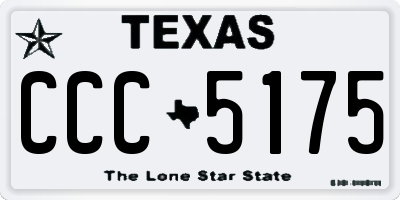 TX license plate CCC5175