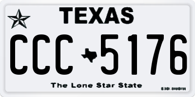 TX license plate CCC5176