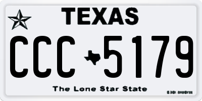 TX license plate CCC5179
