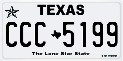 TX license plate CCC5199