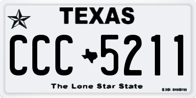 TX license plate CCC5211