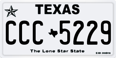 TX license plate CCC5229