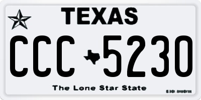 TX license plate CCC5230