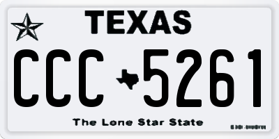 TX license plate CCC5261
