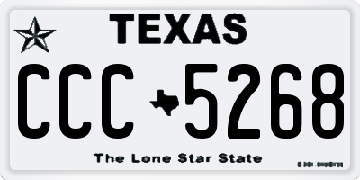 TX license plate CCC5268