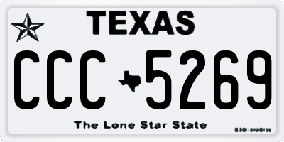 TX license plate CCC5269