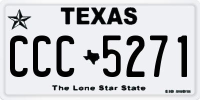 TX license plate CCC5271