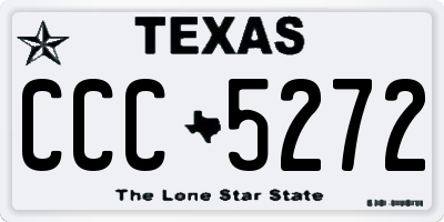 TX license plate CCC5272