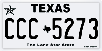 TX license plate CCC5273