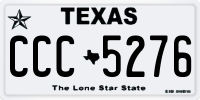 TX license plate CCC5276