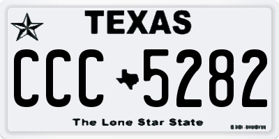 TX license plate CCC5282