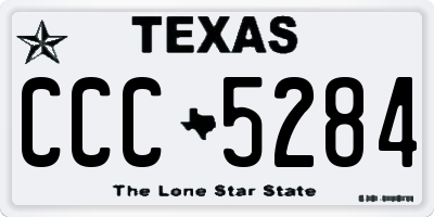 TX license plate CCC5284