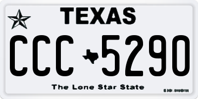TX license plate CCC5290