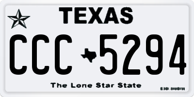 TX license plate CCC5294
