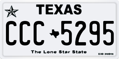 TX license plate CCC5295