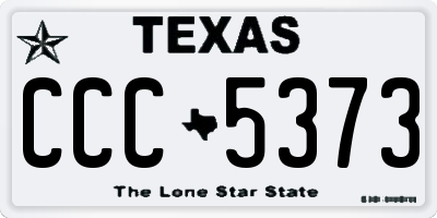 TX license plate CCC5373