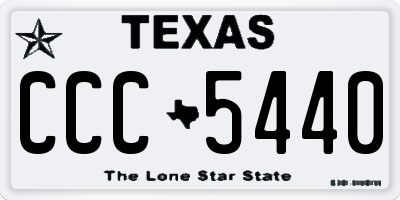 TX license plate CCC5440