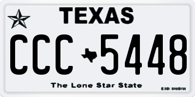 TX license plate CCC5448