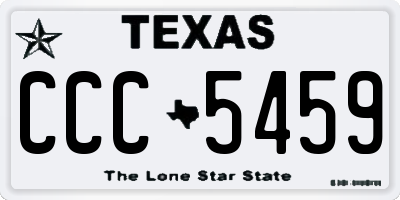 TX license plate CCC5459