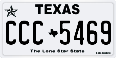 TX license plate CCC5469