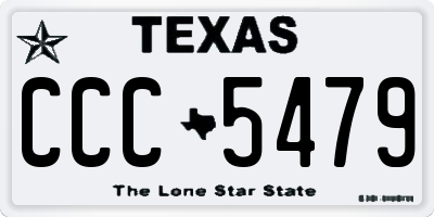 TX license plate CCC5479