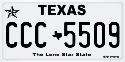 TX license plate CCC5509