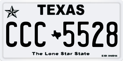 TX license plate CCC5528