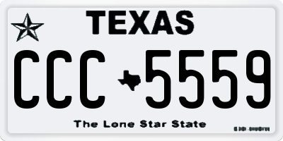 TX license plate CCC5559