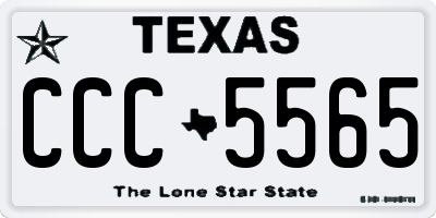 TX license plate CCC5565