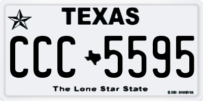 TX license plate CCC5595