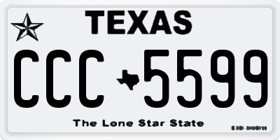 TX license plate CCC5599
