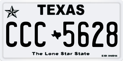 TX license plate CCC5628