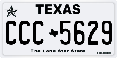 TX license plate CCC5629