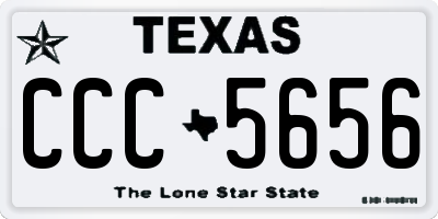 TX license plate CCC5656