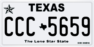 TX license plate CCC5659