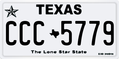 TX license plate CCC5779