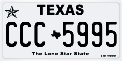 TX license plate CCC5995
