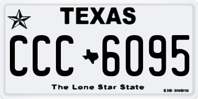 TX license plate CCC6095