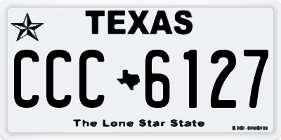 TX license plate CCC6127