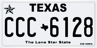 TX license plate CCC6128