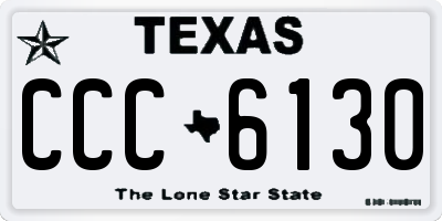 TX license plate CCC6130