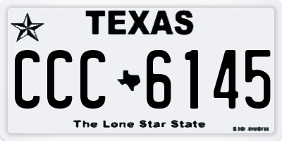 TX license plate CCC6145