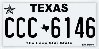 TX license plate CCC6146