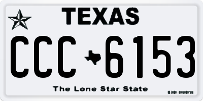 TX license plate CCC6153
